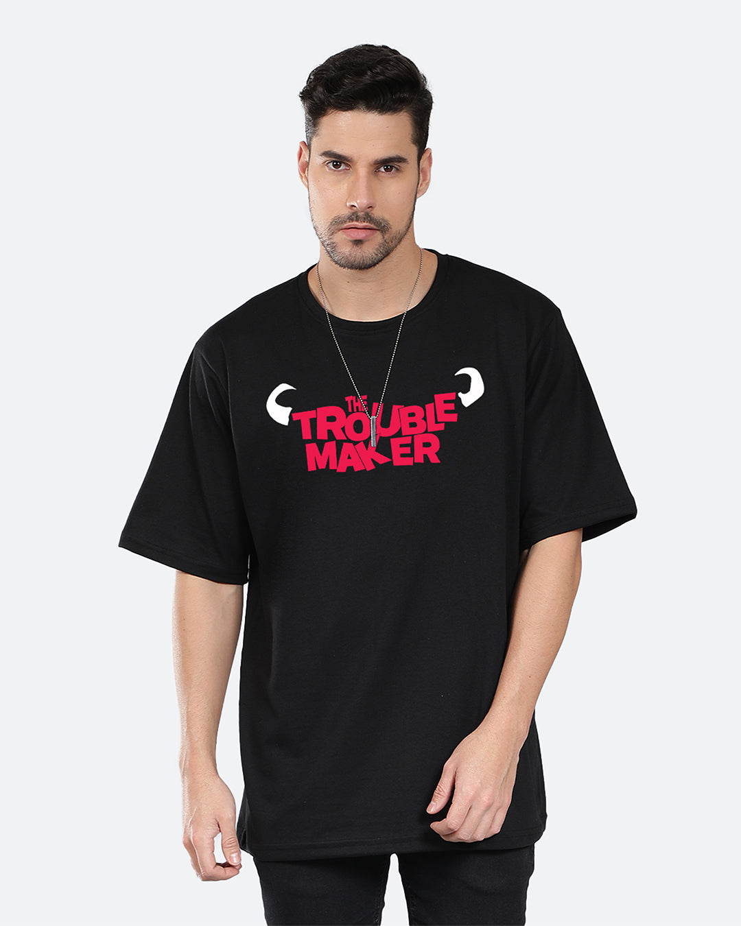 Trouble Maker Oversized Men s Tshirt