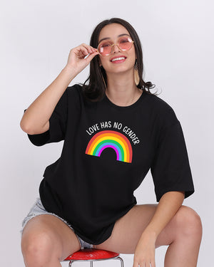 Love Has No Gender Oversize Pride Women Tshirt