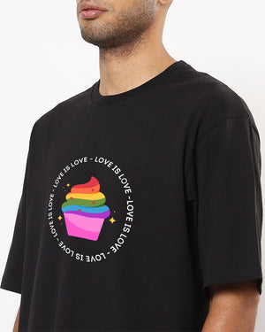 Love Is Love Oversize Pride Men Tshirt
