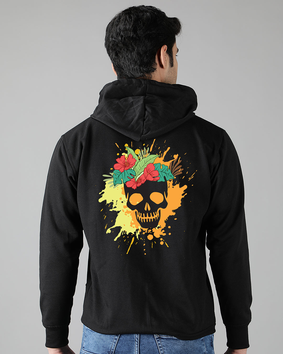 Colorful Skull Streetwear Men's Hoodie