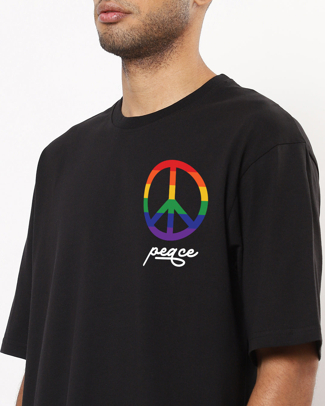 Peace Pride Oversize Pride Men Tshirt