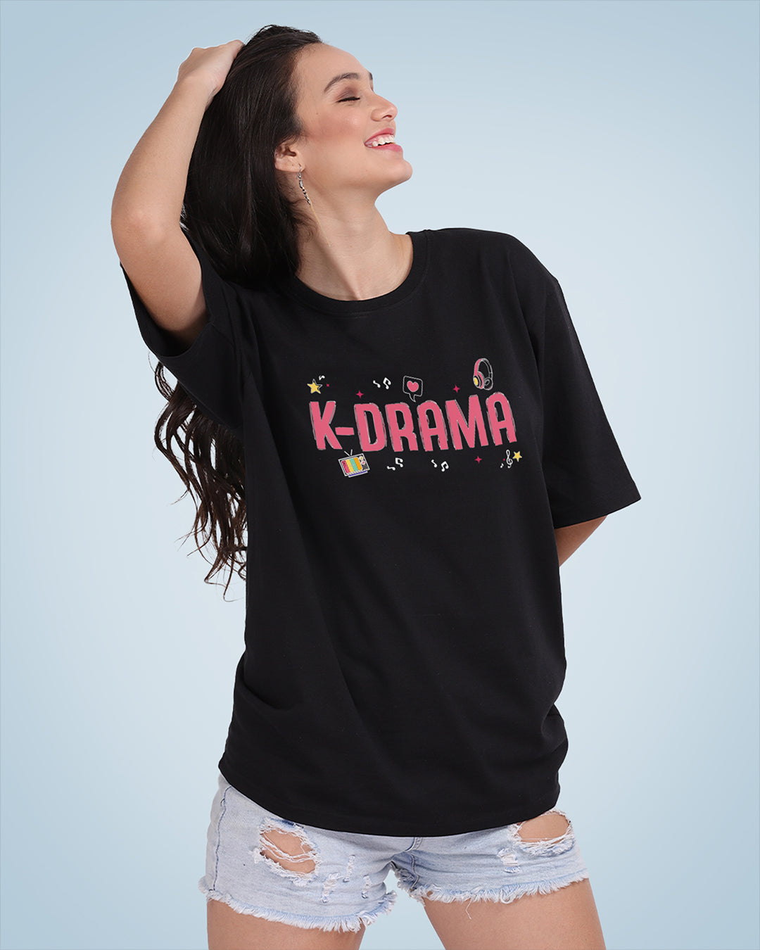 K-Drama Oversized Women Tshirt