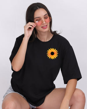 Sunflower Oversized Women Tshirt
