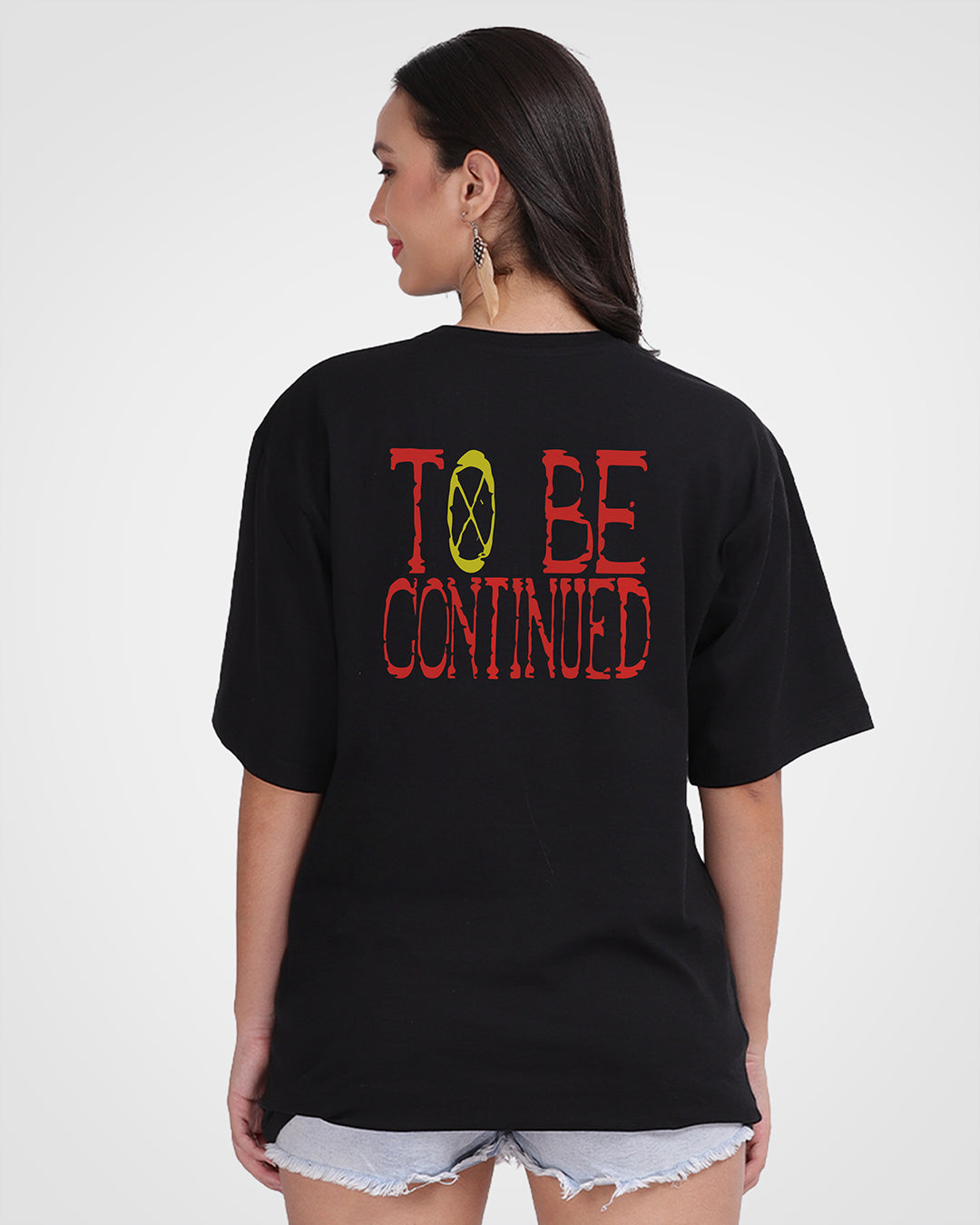 Anime To Be Continued Oversized Women Tshirt