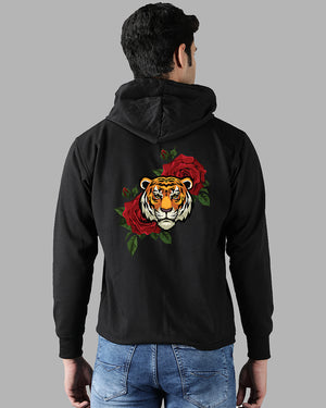 Rose Tiger Streetwear Men's Hoodie