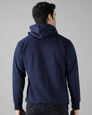 Blue solid Men's Hoodie