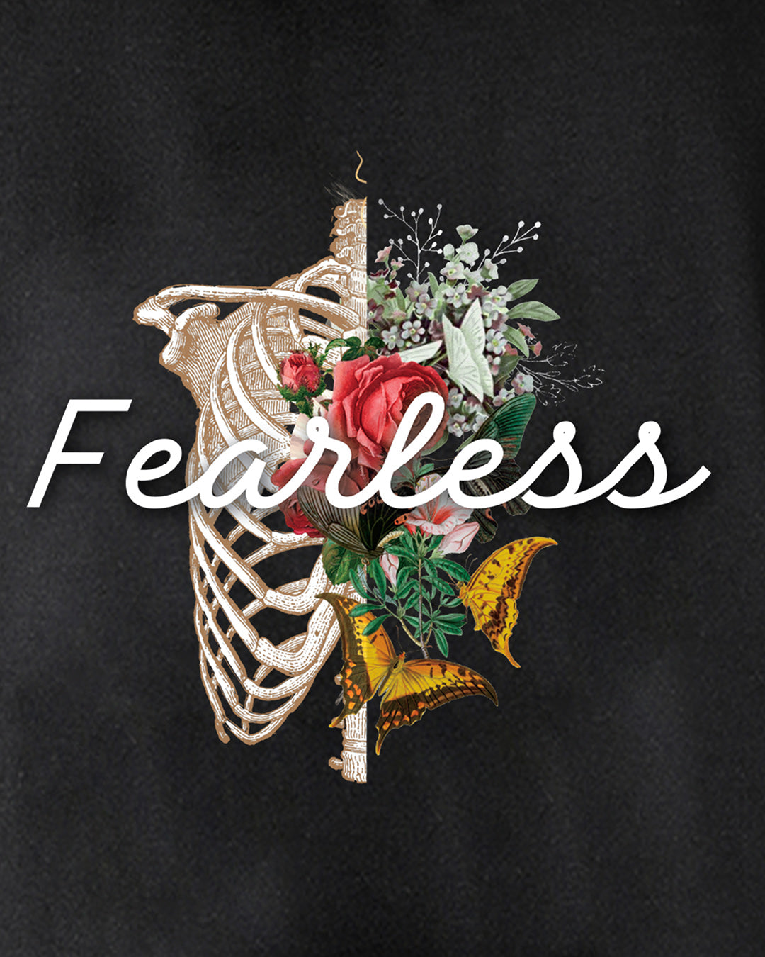 Fearless Flower Streetwear Men's Hoodie