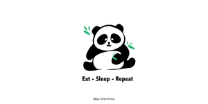 Eat Sleep Repeat Panda Mug